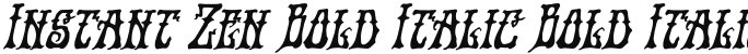 Instant Zen Bold Italic Bold Italic