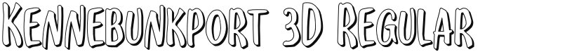 Kennebunkport 3D font download