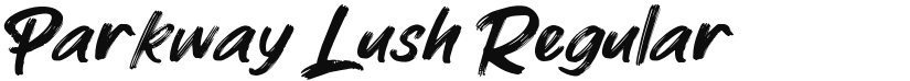 Parkway Lush font download