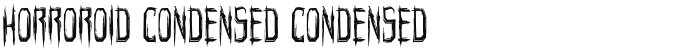 Horroroid Condensed Condensed