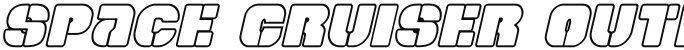 Space Cruiser Outline Italic Italic