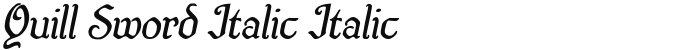 Quill Sword Italic Italic