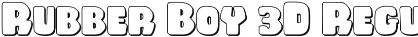 Rubber Boy 3D font download