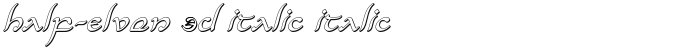 Half-Elven 3D Italic Italic