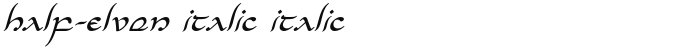 Half-Elven Italic Italic