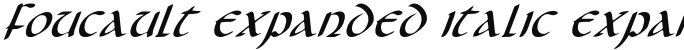 Foucault Expanded Italic Expanded Italic