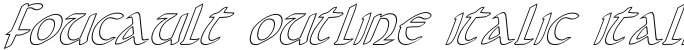 Foucault Outline Italic Italic