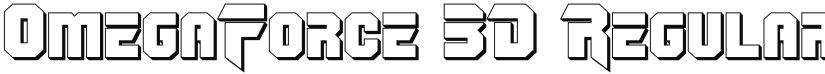 OmegaForce 3D font download
