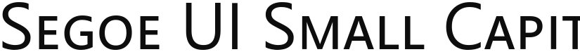 Segoe UI Small Capital in Small font download