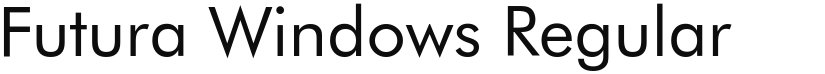 Futura Windows font download