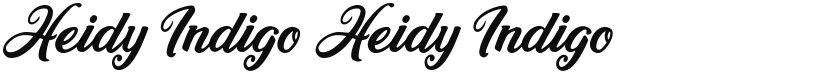 Heidy Indigo font download
