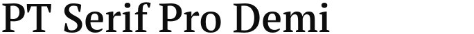 PT Serif Pro Demi