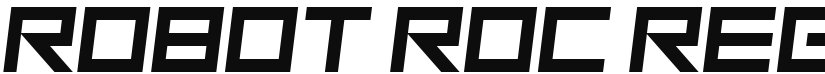 Robot Roc font download