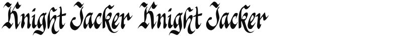 Knight Jacker font download