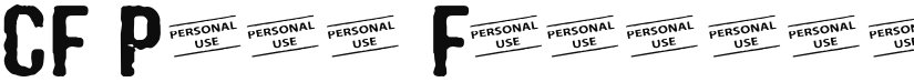 CF Punk Fashion PERSONAL font download