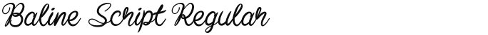 Baline Script Regular