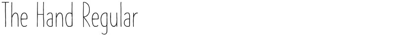 The Hand font download