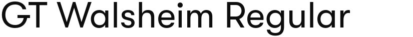 GT Walsheim font download
