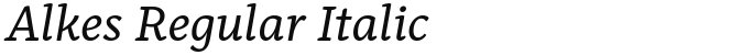 Alkes Regular Italic