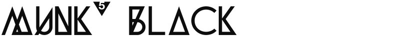 Munk5 Black font download