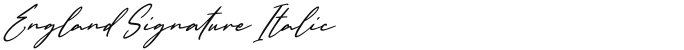 England Signature Italic