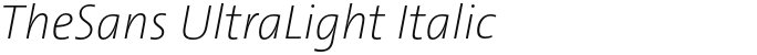 TheSans UltraLight Italic