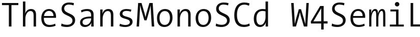 TheSansMonoSCd font download