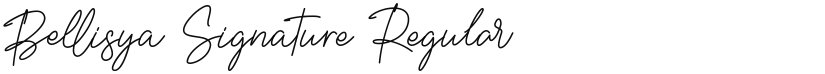 Bellisya Signature font download