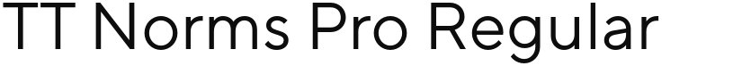 TT Norms Pro font download