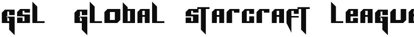 GSL (Global StarCraft League) font download