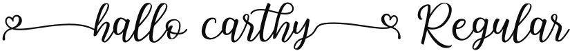 Hallo Carthy font download