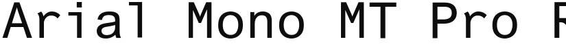Arial Mono MT Pro font download