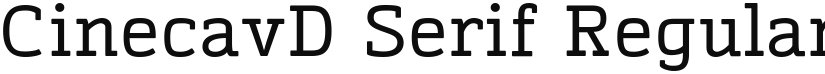 CinecavD Serif font download
