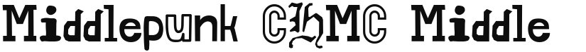 Middlepunk CHMC font download