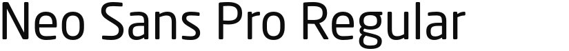 Neo Sans Pro font download