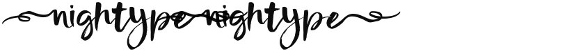 nightype font download