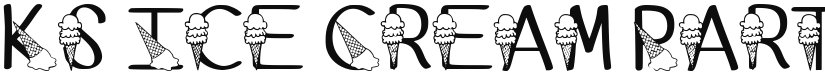 Ks Ice Cream Party font download