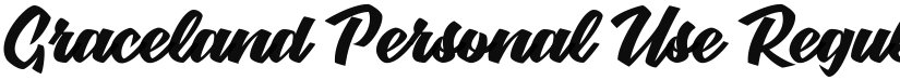 Graceland Personal Use font download