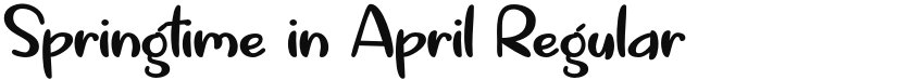 Springtime in April font download