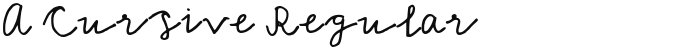 A Cursive Regular