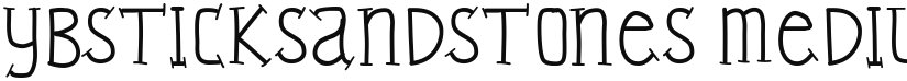 YBSticksAndStones font download