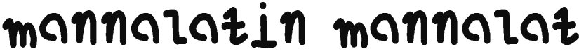 mannalatin font download