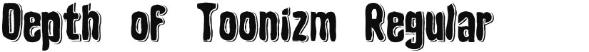 Depth of Toonizm font download