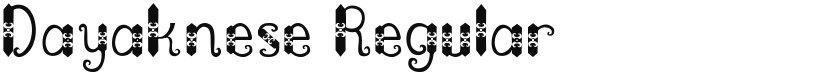 Dayaknese font download