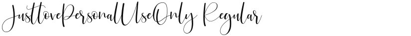 JustlovePersonalUseOnly font download