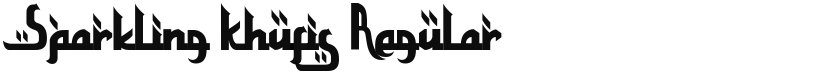Sparkling Khufis font download