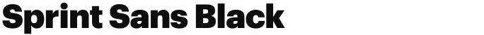 Sprint Sans Black