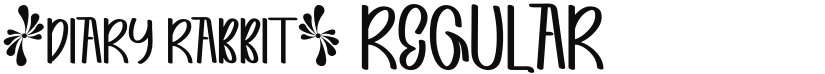 DIARY RABBIT font download