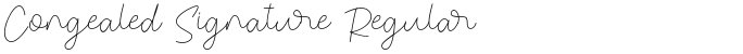 Congealed Signature Regular