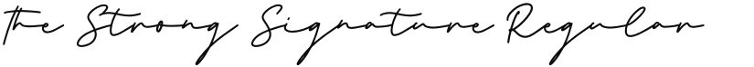 the Strong Signature font download